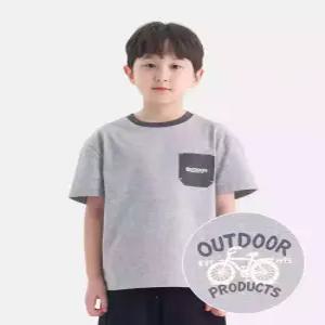 [아웃도어 프로덕츠 키즈]포켓 반팔티셔츠 (멜란지) OD262ISS07_MLG