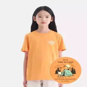 [아웃도어 프로덕츠 키즈][온라인전용] 백그래픽 반팔티셔츠 (오렌지) OD262ISS93_ORG