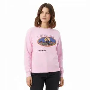 와일드동키 26SS 와일드보이즈 라글란 크루넥 맨투맨 블리치드 핑크