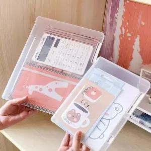 A4 A5 파일케이스 플라스틱 서류 보관함 문서보관화일 반투명케이스