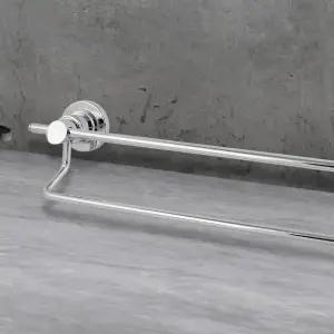 HLBATH 스텐레스 2단 수건걸이 화장실 수건걸이 2500 욕실선반 수건걸이