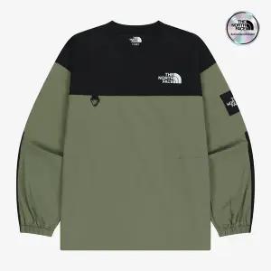 [노스페이스] [노스페이스 공식] NM5MR57J 화이트라벨 알바니 EX 크루넥 LIGHT KHAKI