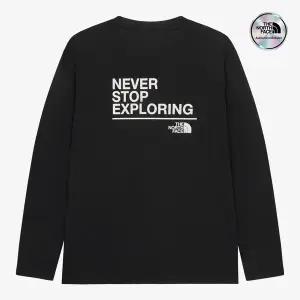 [노스페이스] [노스페이스 공식] NT7TR58A NSE 긴팔 티셔츠 BLACK