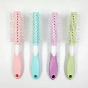 파스텔 헤어 드라이 롤 브러쉬 G 휴대용헤어브러쉬 미니빗 저렴한빗 이발소빗 소뿔빗