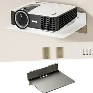 벽걸이 선반 간편 셋톱박스 주방 무타공 벽 선반 수납 프로젝터 카메라 모니터 거치대 욕실 없는