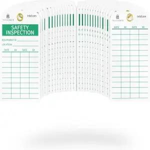 사고 예방을 위한 TRADESSAFE 안전 점검 태그 - 30개의 지퍼 타이 내구성이 뛰어난 3 200만 비닐 비계