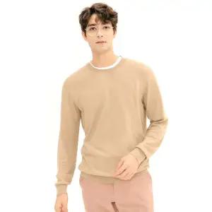 소재 남자니트 고급 티셔츠 캐시미어 부드러운 라운드 촉감 긴팔