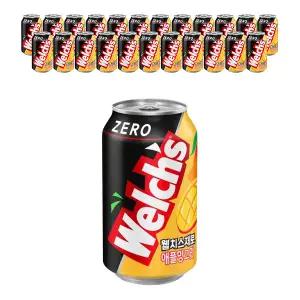 농심 웰치스 제로 애플망고맛 355ml, 24입, 1개