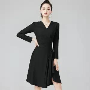 여성 라틴 댄스원피스 사교 줌바 라인 방송 댄스복 무대의상