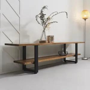 G4156 참죽 원목 선반 거실장 2100 1color 티비다이 원목거실장 거실수납장 서랍수납장