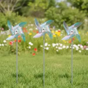 [국산] 반짝이는 홀로그램 바람개비 조류퇴치