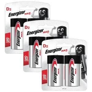 에너자이저 D형 건전지 맥스 2입 3개