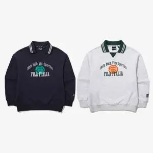 휠라 키즈 데일리 카라 포인트 맨투맨 FK2POG1603M