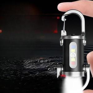 조명과 비상 키홀더 휴대용 손전등 손전등 다기능 2-in-1미니 미니 전원