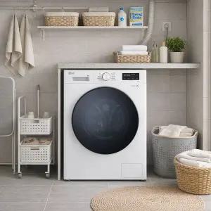 [LG]트롬 9kg 드럼세탁기 F9WT 화이트 스테인리스 세탁통 상판있음