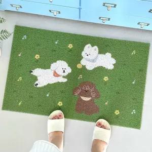 픽유아 11번가 귀여운 코일매트 인테리어 A 베란다 출입구 잔디 매트 40X60cm