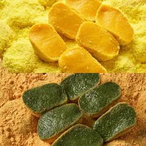 [하람떡방]굳지않는떡 쑥인절미 1kg + 단호박 인절미 1kg