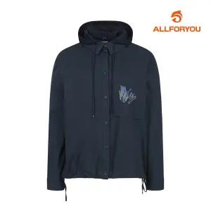 [올포유] 23FW 여성 프린트 후드 셔츠형 블라우스 ALBLM7251-915