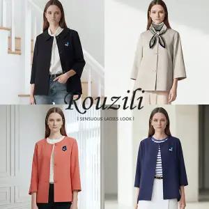 로질리 재킷 2종+스카프+브로치 세트