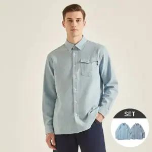 [에드윈] 남성 TR 스판 베이직 셔츠 2종세트