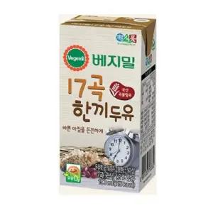 (190ml x 16입) 정식품 베지밀 17곡 한끼 두유/고단백/단백질/맛있는/시니어