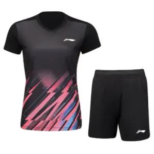 리닝 버닝썬 경기용 상하의 세트상품(여성용 탁구복) S 사이즈