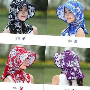 여름 밭일 모자 활동용 자외선 가드닝 여성 농사 모자 햇빛 플로피 사파리 등산용 나들이 경량 넓은 패턴