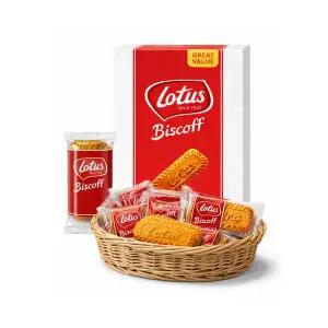 로투스 비스코프 오리지널 쿠티 150개입 936g(25개6팩) 세미나 카페 사무실 캠핑 탕비실 디저트 휴대간식