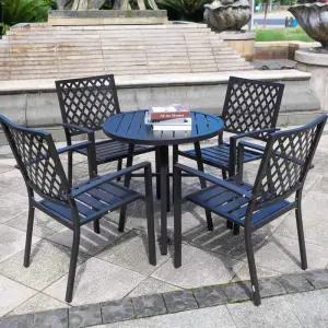 북유럽 플라스틱 목재 철제 야외 4인 파라솔 테이블 의자 세트 모던 빈티지 원형 사각 카페