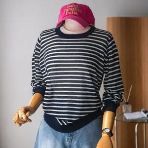 (안나앤모드) A. 웨스 린넨 스트라이프 니트[니트E0304S01]