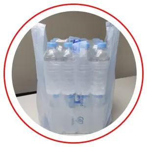 다용도 비닐봉투 4호 15리터 100매 손잡이+걸이끈 소형 음식물쓰레기봉투 업소용