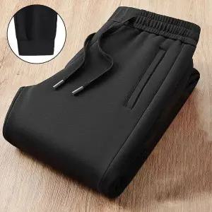 트레이닝 바지 남성 운동복 춘추 도톰 캐주얼 조거 일자핏 포켓 집업 힛템