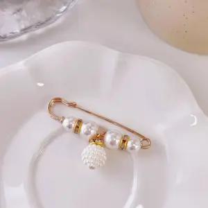 패션 진주 옷핀 6개 세트 브로치 여성 클립 허리 조절 소품 수선핀 사이즈 고정 줄이기