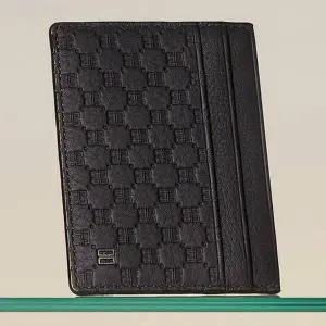 [닥스](강남점)DBHO6E369BK [LOUIS][루이스] 블랙 수입가죽 루이스 엠보 DD 패턴 카드홀더