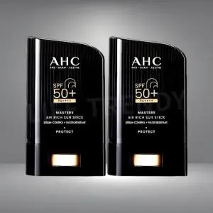 1+1 AHC 마스터즈 에어리치 선스틱 끈적임없는 워터프루프 박세리선크림