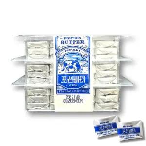 노브랜드 무염 포션버터 288g 이탈리아산 일회용버터 베이킹 개별포장
