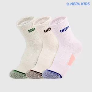 네파 키즈걸 몽피나클 쿠션 크루삭스 혼합 K 3팩 NPCGCCRK-WB3