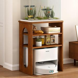 로봇청소기장 로봇청소기선반 원목 틈새서랍장 협탁 틈새 보조 서랍장 수납 투명