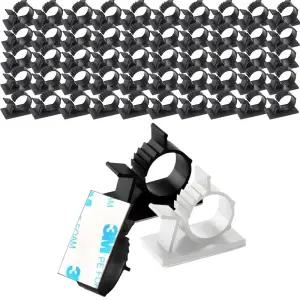 전선 케이블 정리 고정 홀더 - 소형 50개/배선/컴퓨터선/랜선/선정리/클립/사무실/가정/용/다용도/PC방