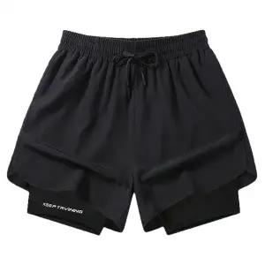 [1+1] 2in1 스포츠 러닝 반바지 레깅스 팬츠