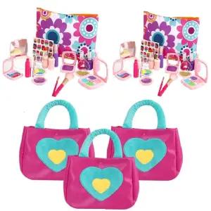 유치원 소꿉 메이크업 화장품 파우치 가방세트 미용사 꾸미기 적응력