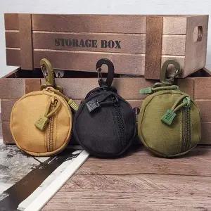원형 캔버스 밀리터리 동전지갑 소품파우치 A04 소품파우치 키홀더