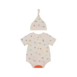 [롯데백화점]에뜨와 보리5부바디수트SET 07T317915/출산,신생아 백일선물,여름 바디수트