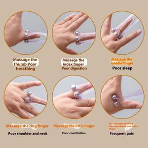 손가락 마사지 롤러 자석 구슬 이중 헤드 관절 타이거 마우스 지압점 피로 염증 경락 클램프