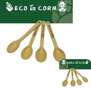 빙투 식기 4P 에코인콘 수저 옥수수 쥬니어 환경 스푼