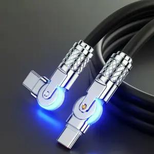 180도 회전 C to C 고속충전케이블 60W PD