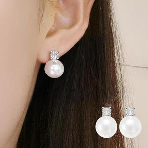 귀걸이 실버 925 SILVER 은 왕진주 로맨틱웨딩 결혼식 혼주