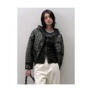 에잇세컨즈 페이즐리 패딩점퍼 애쉬 415506