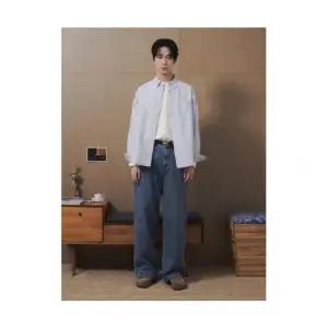 매장정품 에잇세컨즈 8SECONDS 리얼 와이드 핏 데님 팬츠 블루 456221CC7P 676120