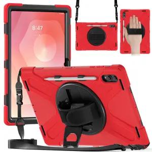 삼성 갤럭시 탭 S11 울트라 2025 SM-X930 X936 X936B 충격 방지 스탠드 케이스 어깨 스트랩 팔 밴드 아머드